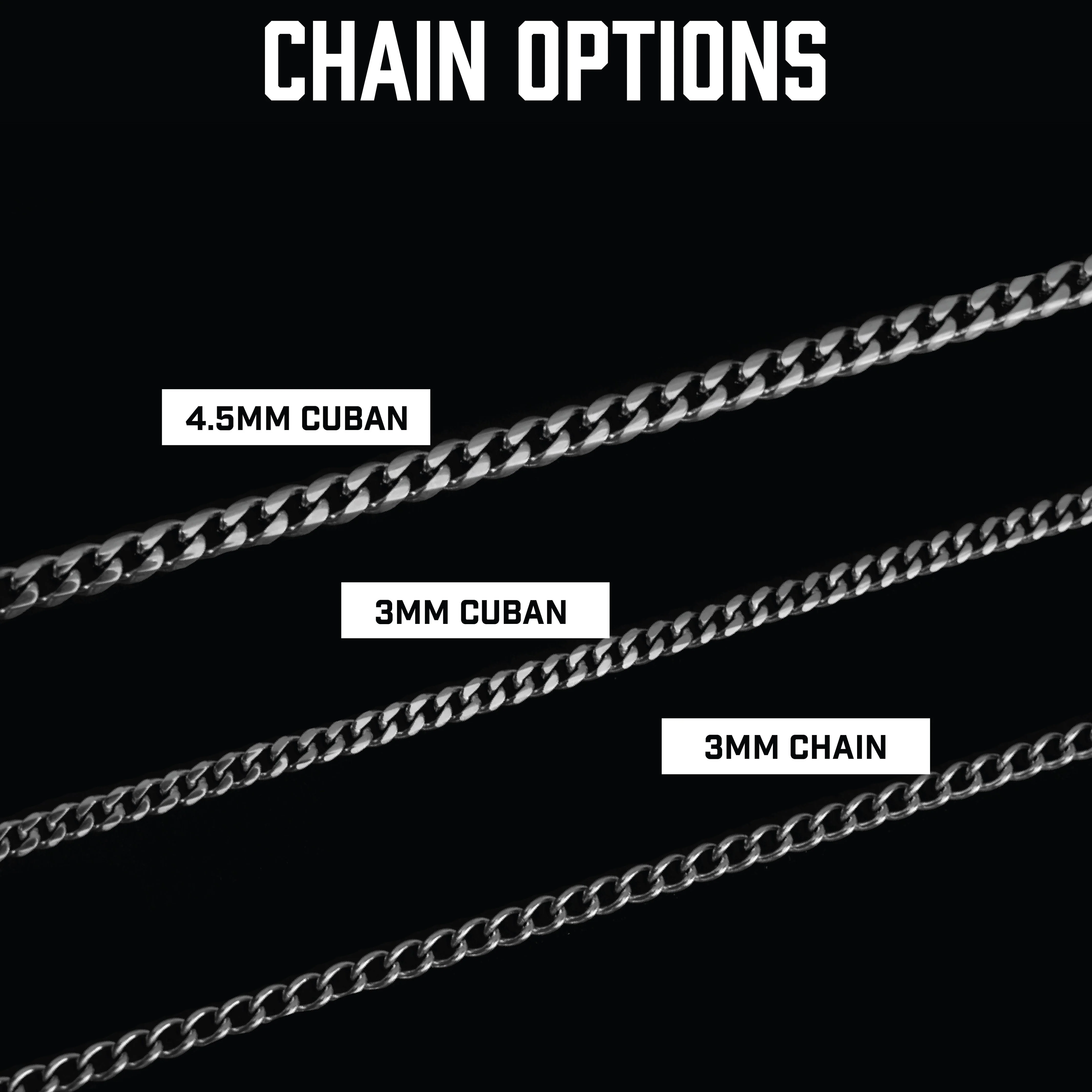 Cross Pendant Necklace - Stainless Steel - Image 7