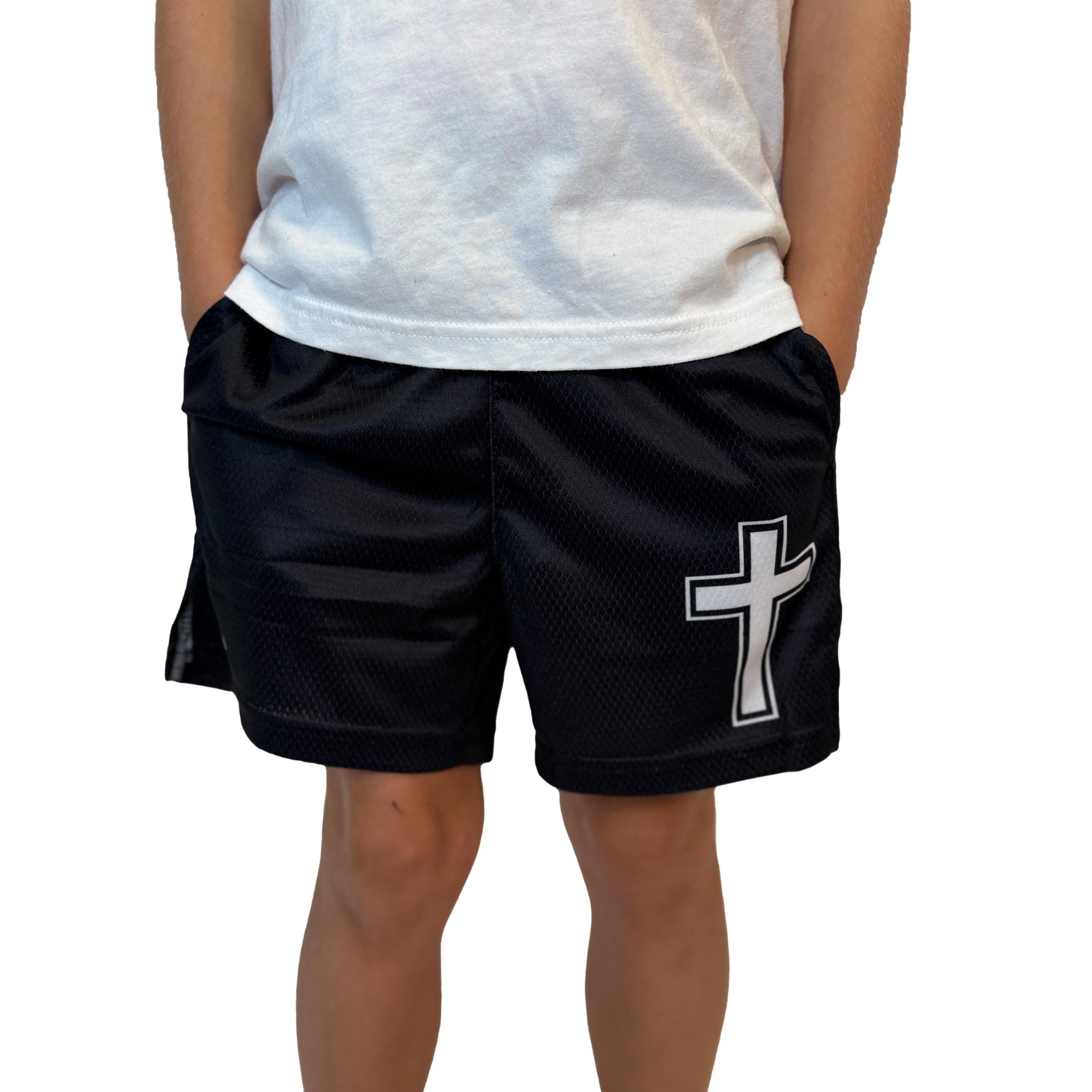 Faith Cross Black Shorts - Image 3