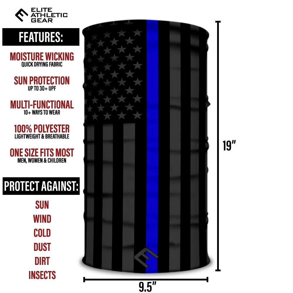 Thin Blue Line Multi-Use Face Bandana - Image 3