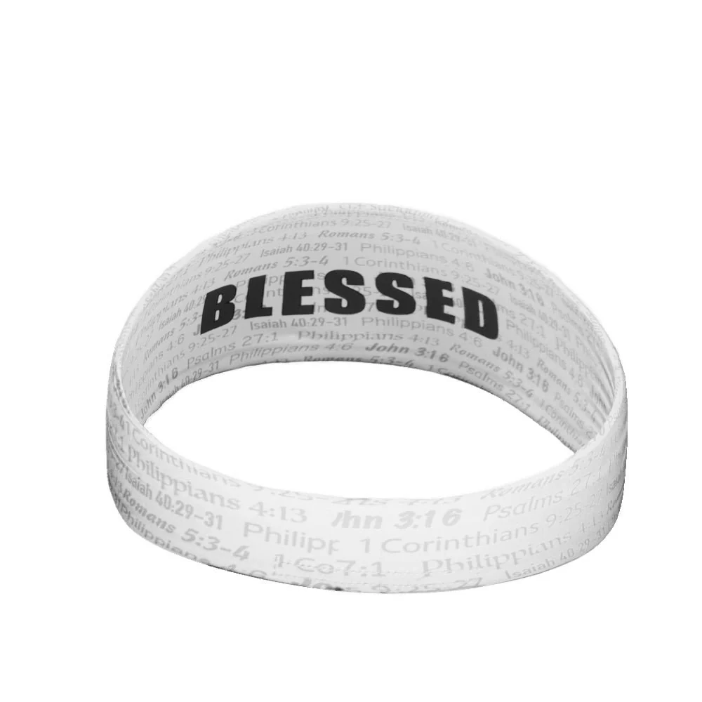 White BLESSED Headband - Image 3