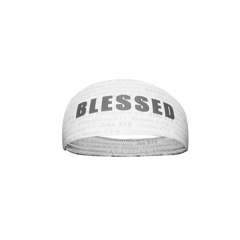 White BLESSED Headband - Image 5